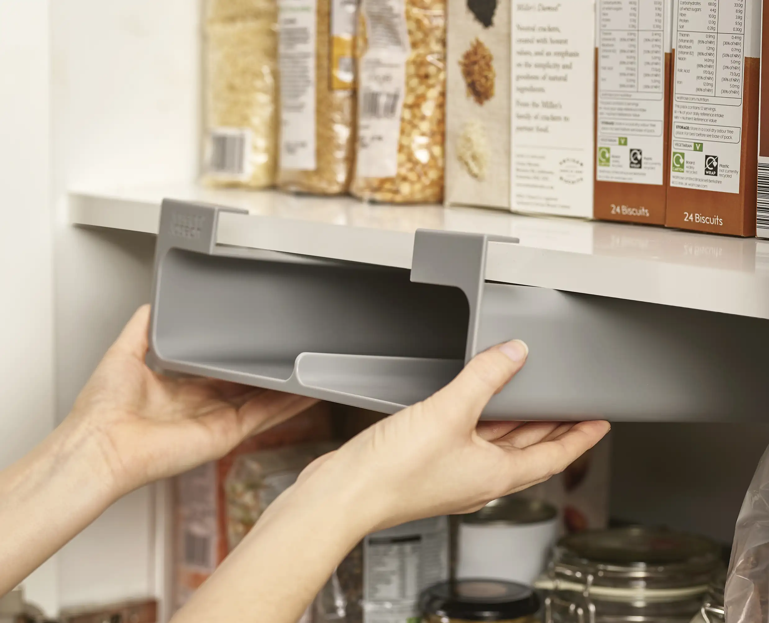 CupboardStore™ Grey Film, Foil & Bag Organiser - Image 4
