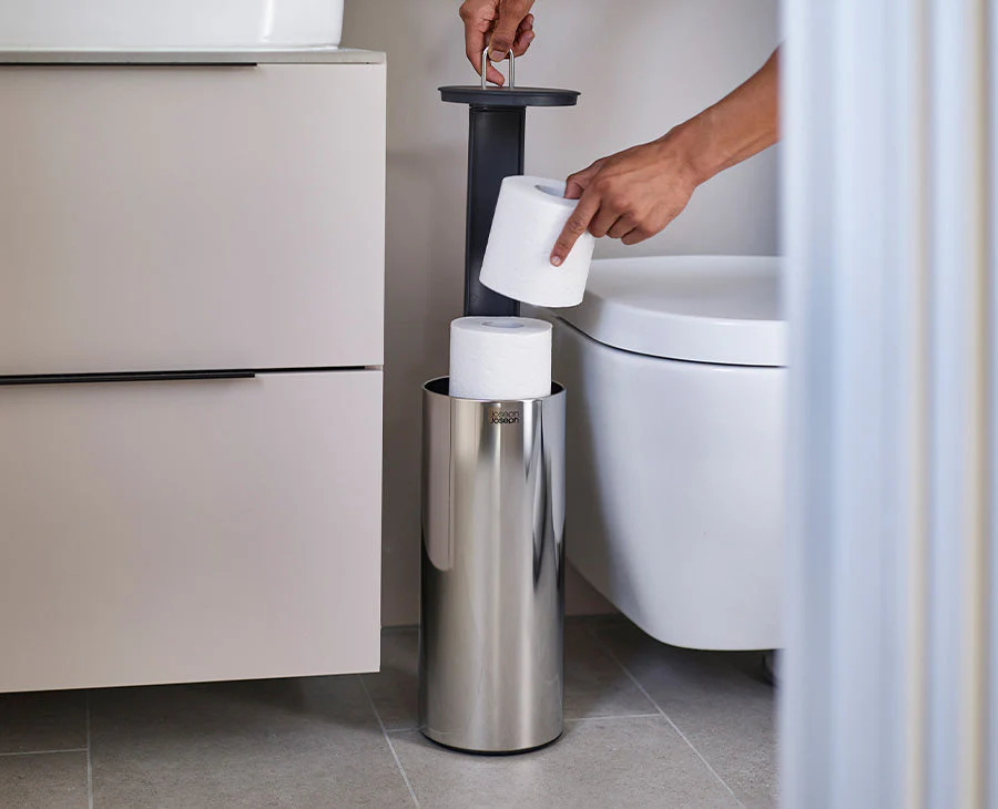 Easystore™ Luxe Stainless-steel Concealed Toilet Roll Holder - Image 2
