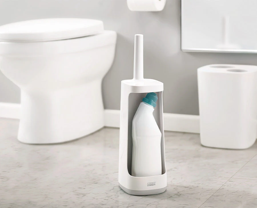 Flex™ Plus Light Grey Toilet Brush with Storage Caddy - Image 2