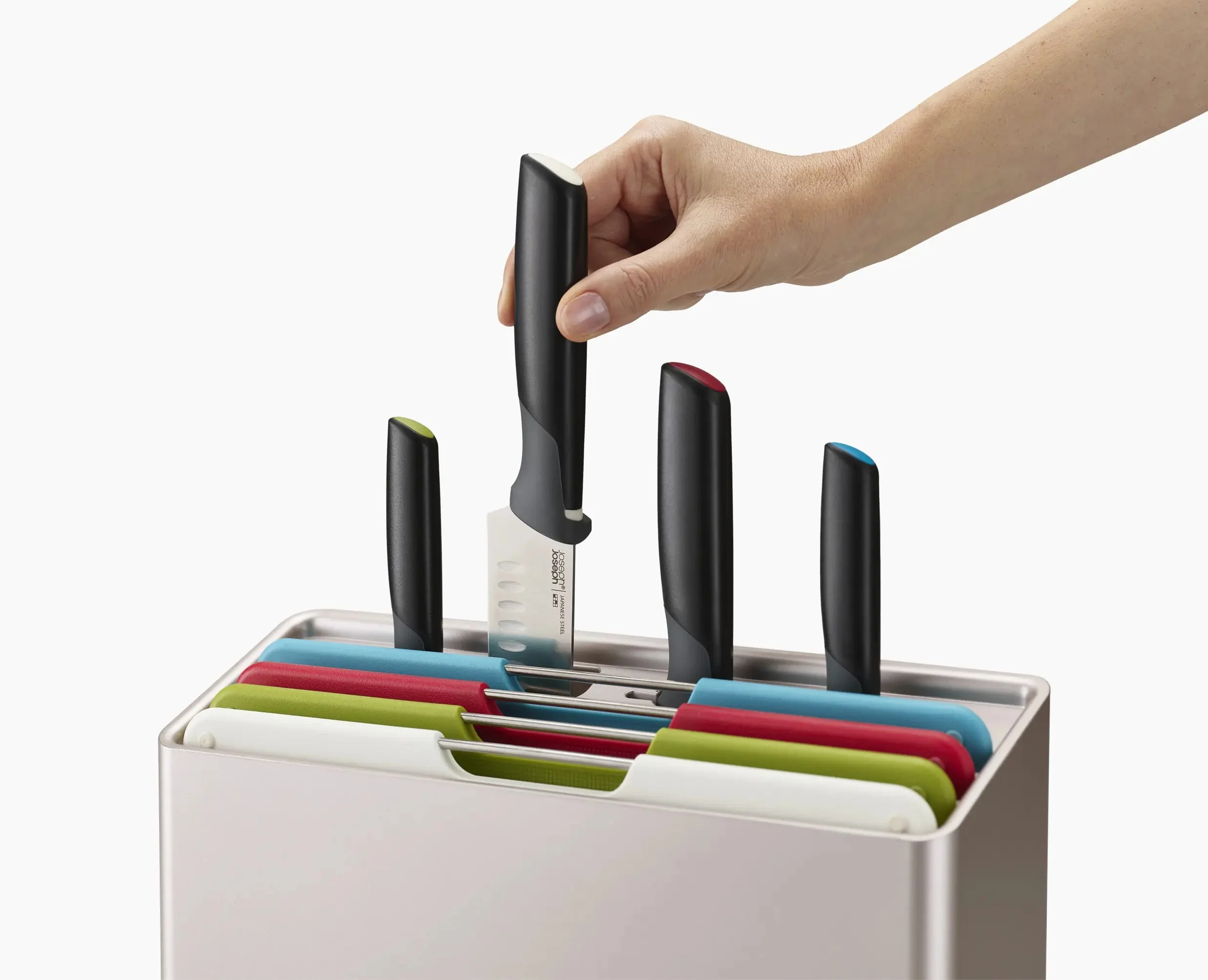 Folio™ Plus 8-piece Multicolour Knife & Chopping Board Set - Image 8