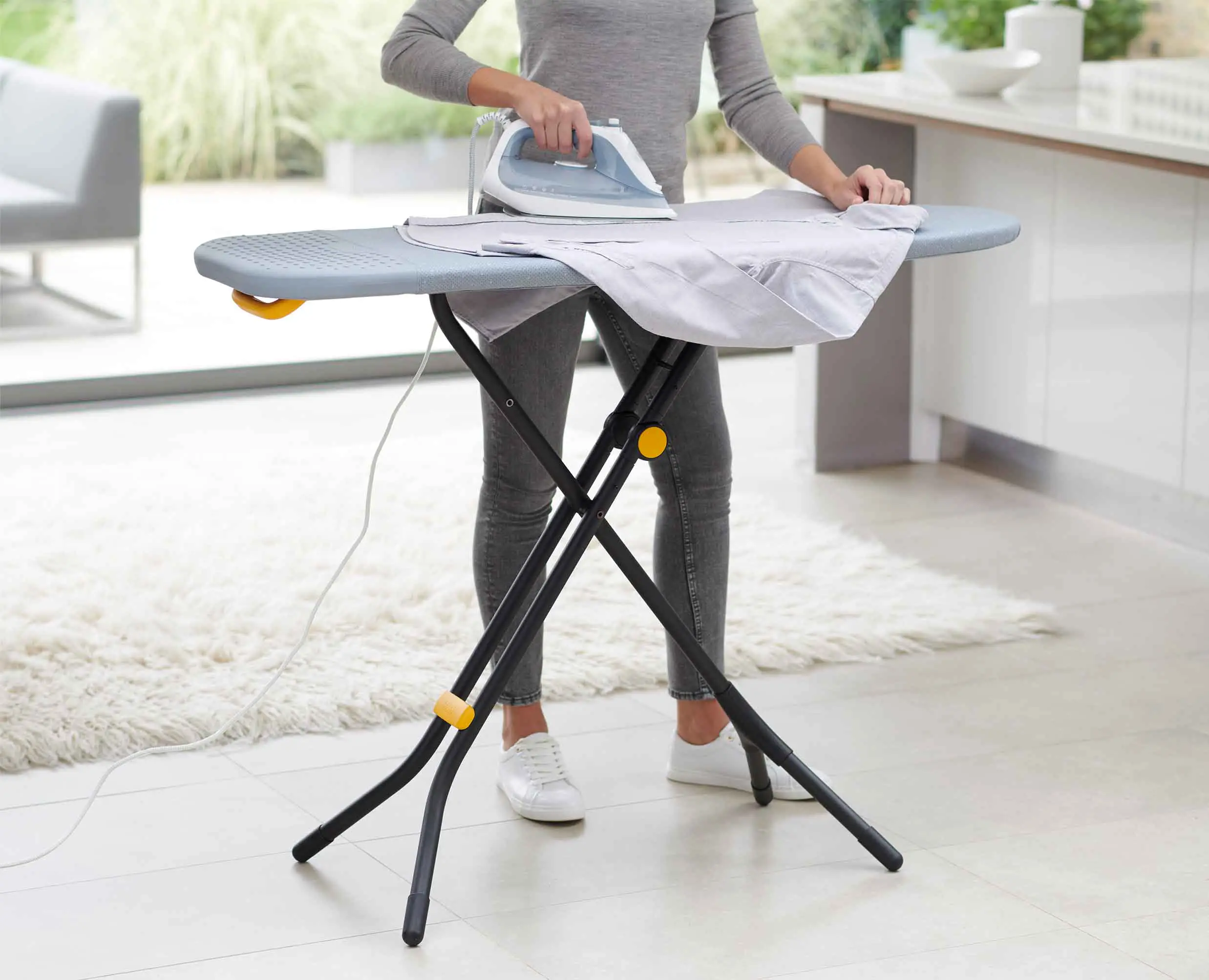 Glide 130cm Grey Ironing Board Cover - Image 3