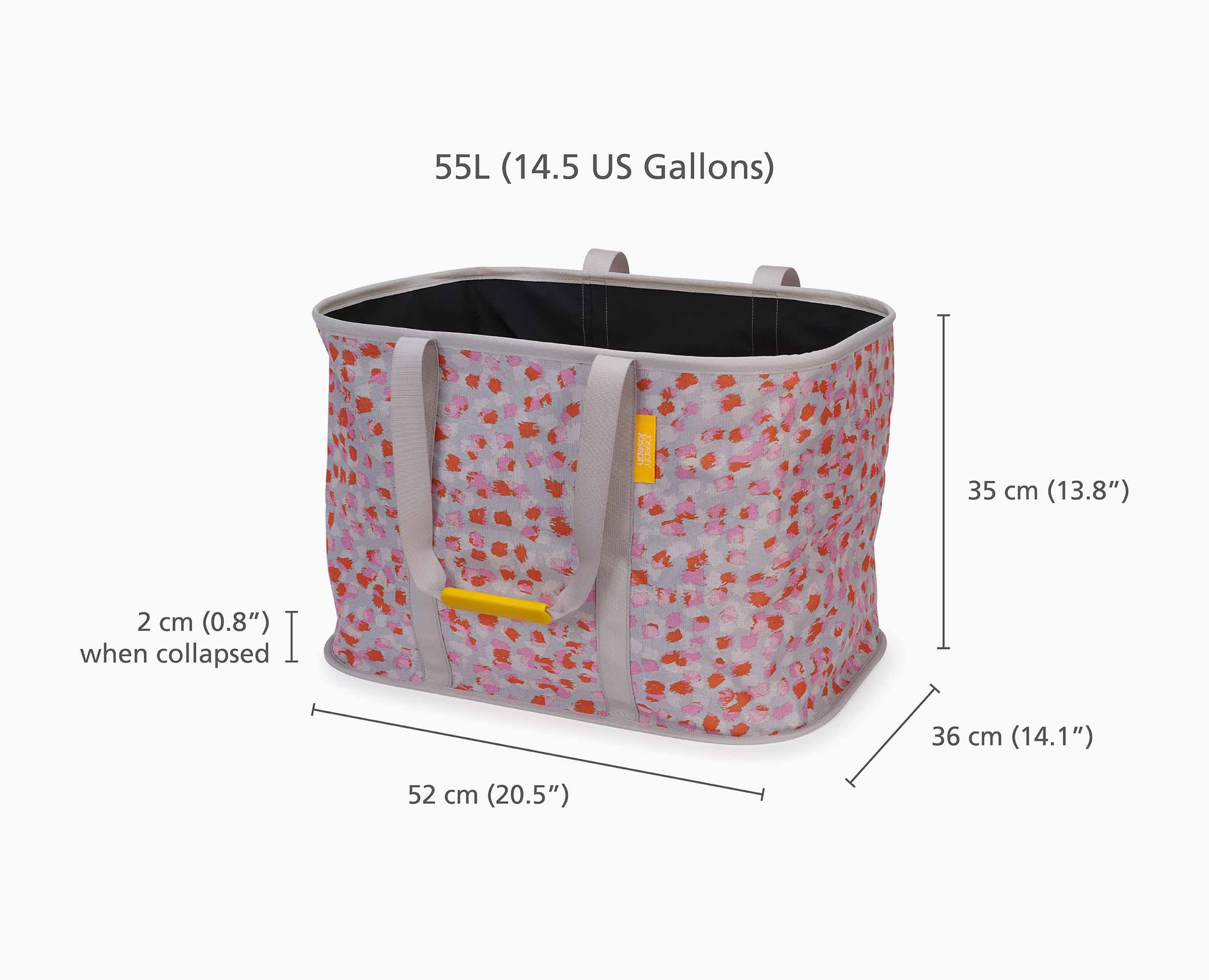 Hold-All™ Max Peach Collapsible 55L Laundry Basket - Image 7
