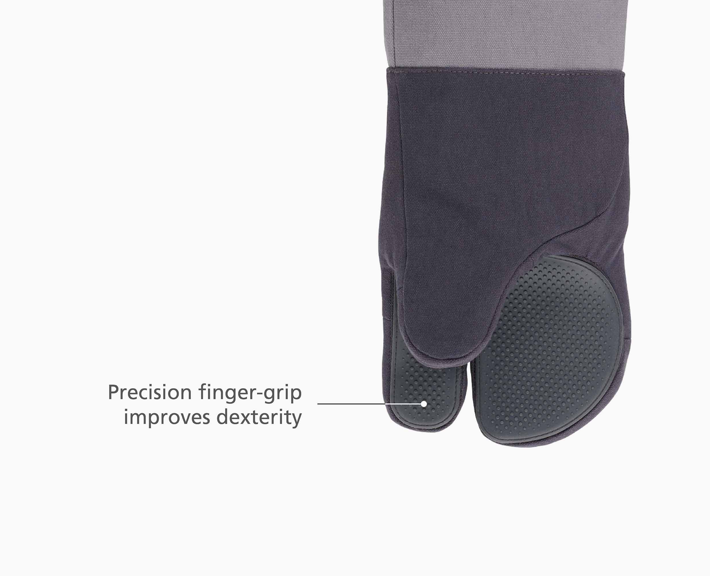 Pinch™ Easy-grip Set of 2 Grey Oven Gloves - Image 4