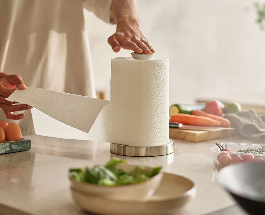 Push&Tear™ Stone Kitchen Roll Holder - Image 2