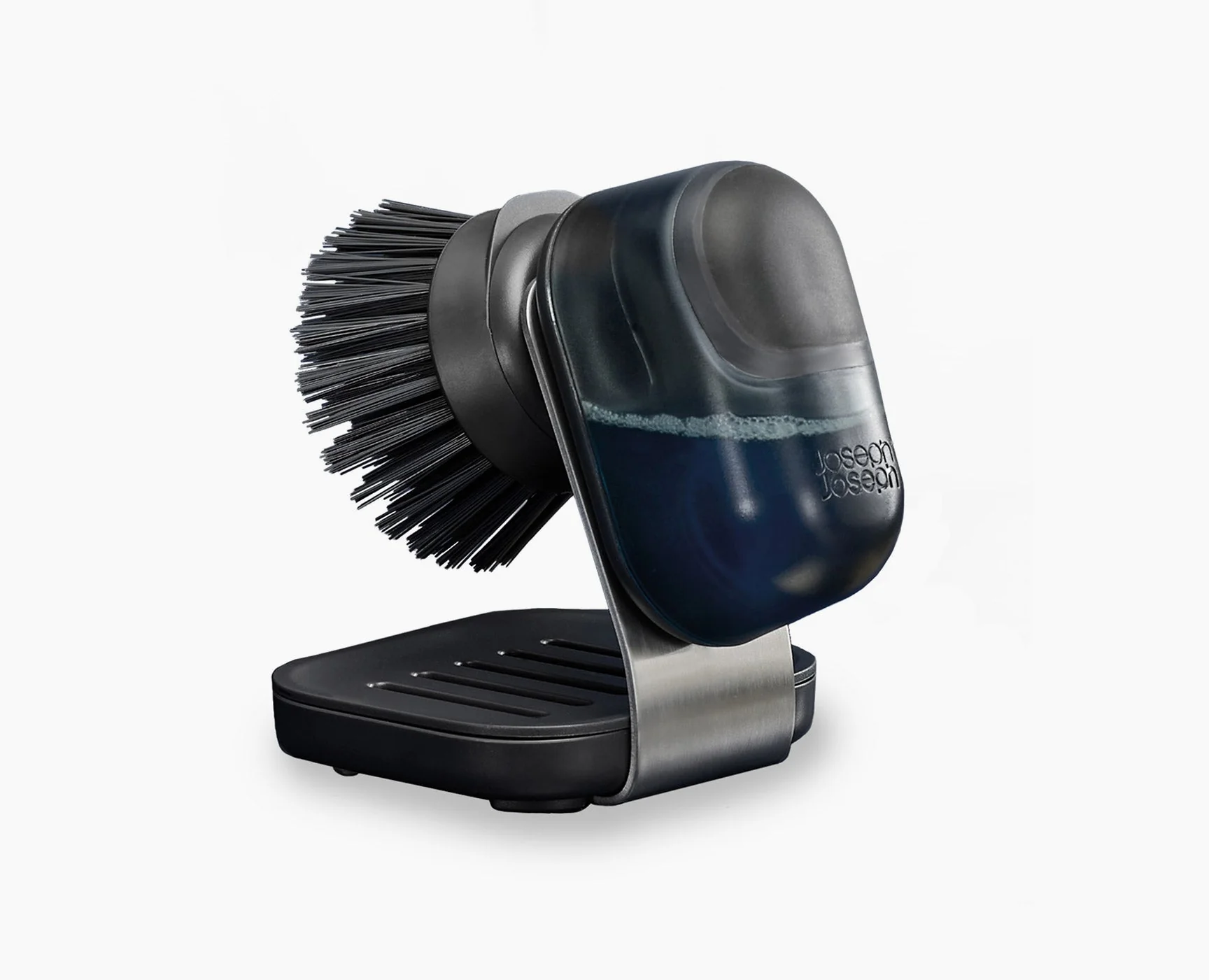 SinkTech™ Compact Soap Dispensing Washing Up Brush with Steel Stand