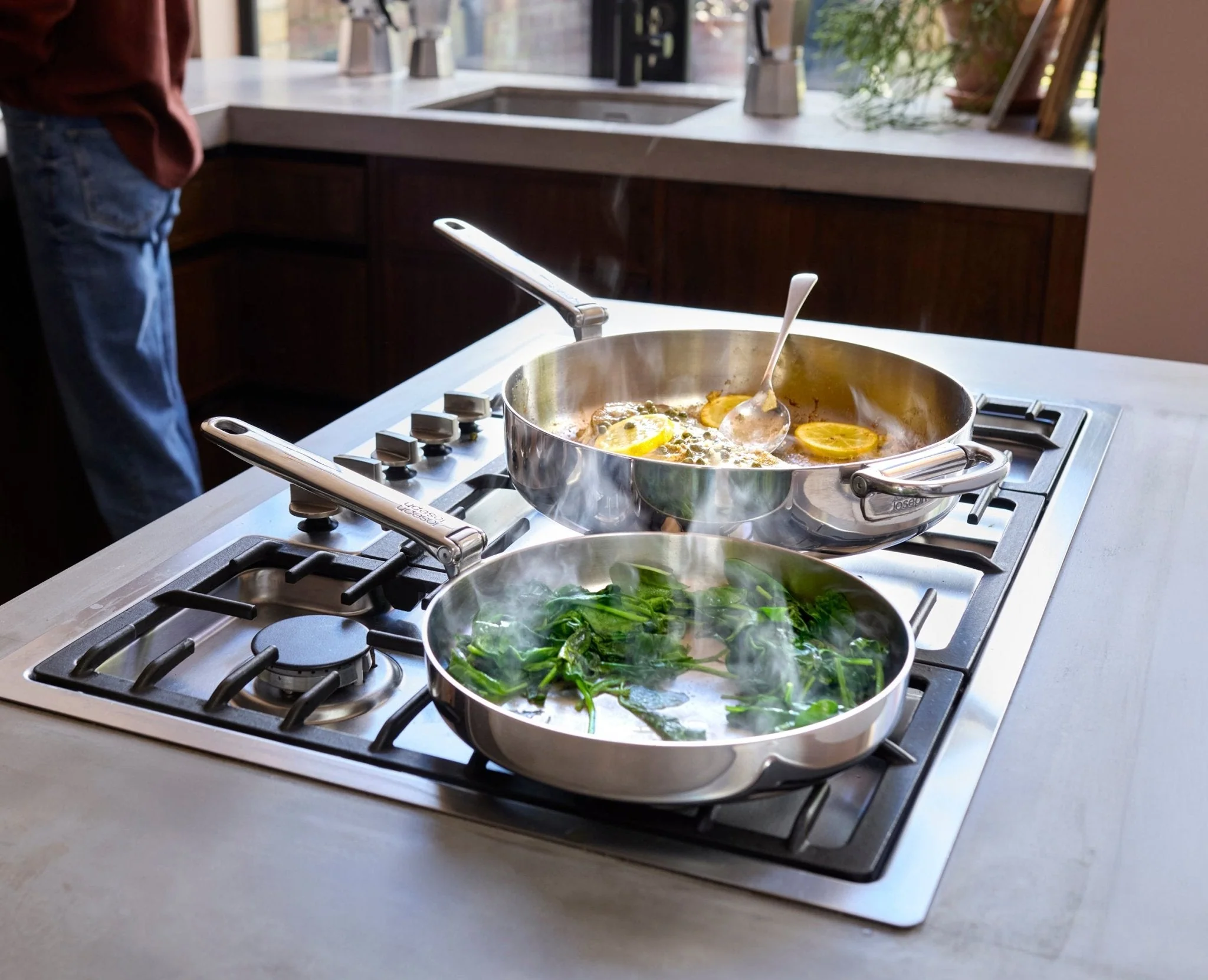 Space Steel Folding Handle 20cm Frying Pan - Image 2