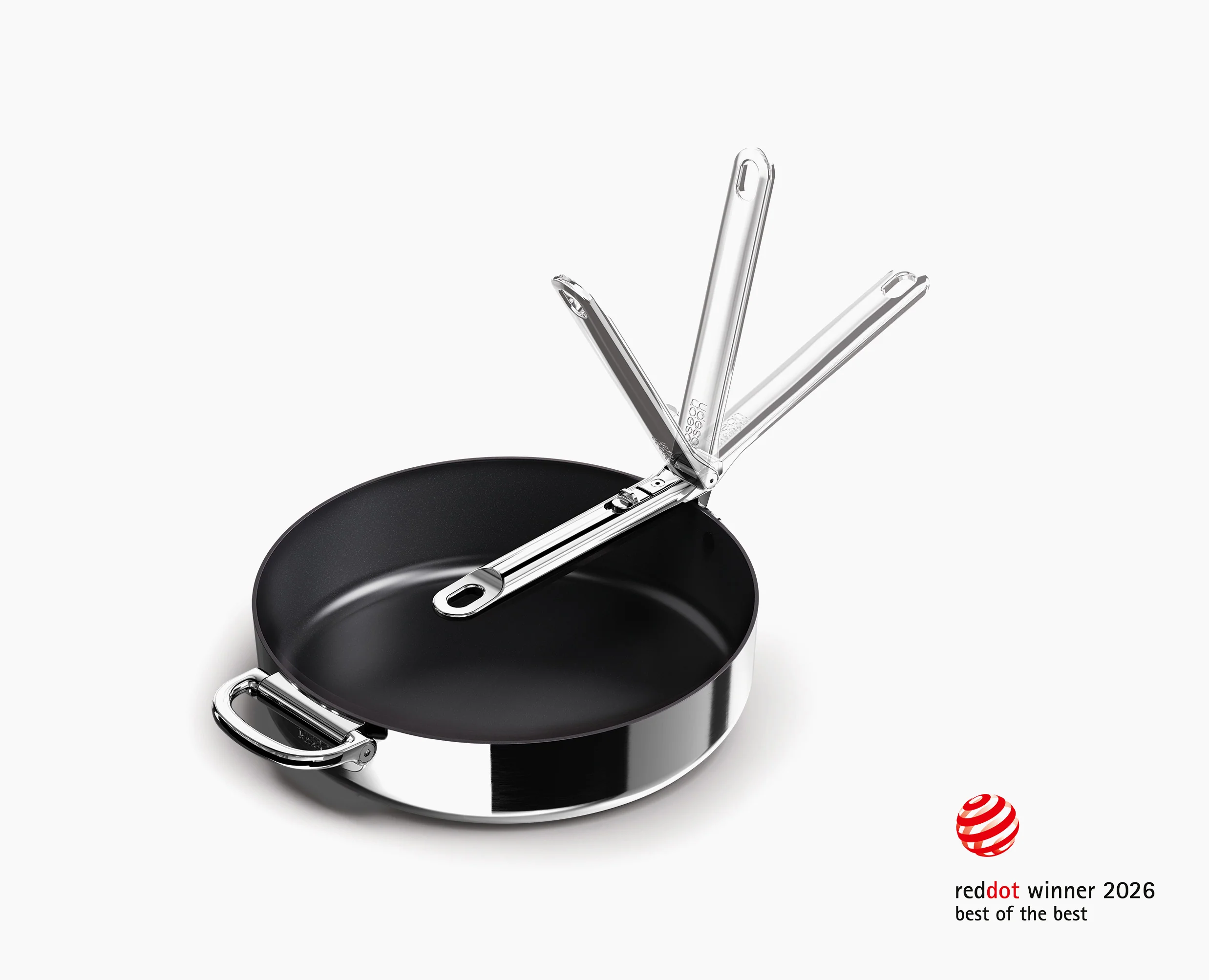 Space Steel Folding Handle Non-Stick 28cm Frying Pan - Image 4